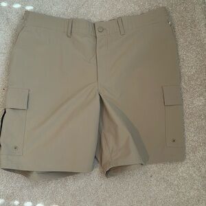 Mens Lands End cargo quick dry shorts size XL 40-42